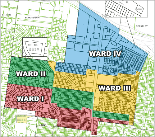 Ward Map, Click to Zoom